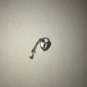 Pandora key to heart charm